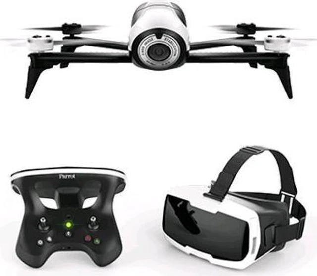 Alt view image 13 of 14 - Parrot Bebop 2 White with SKC2 and FPV Glasses - White Bebop 2 White with SKC2 and FPV Glasses