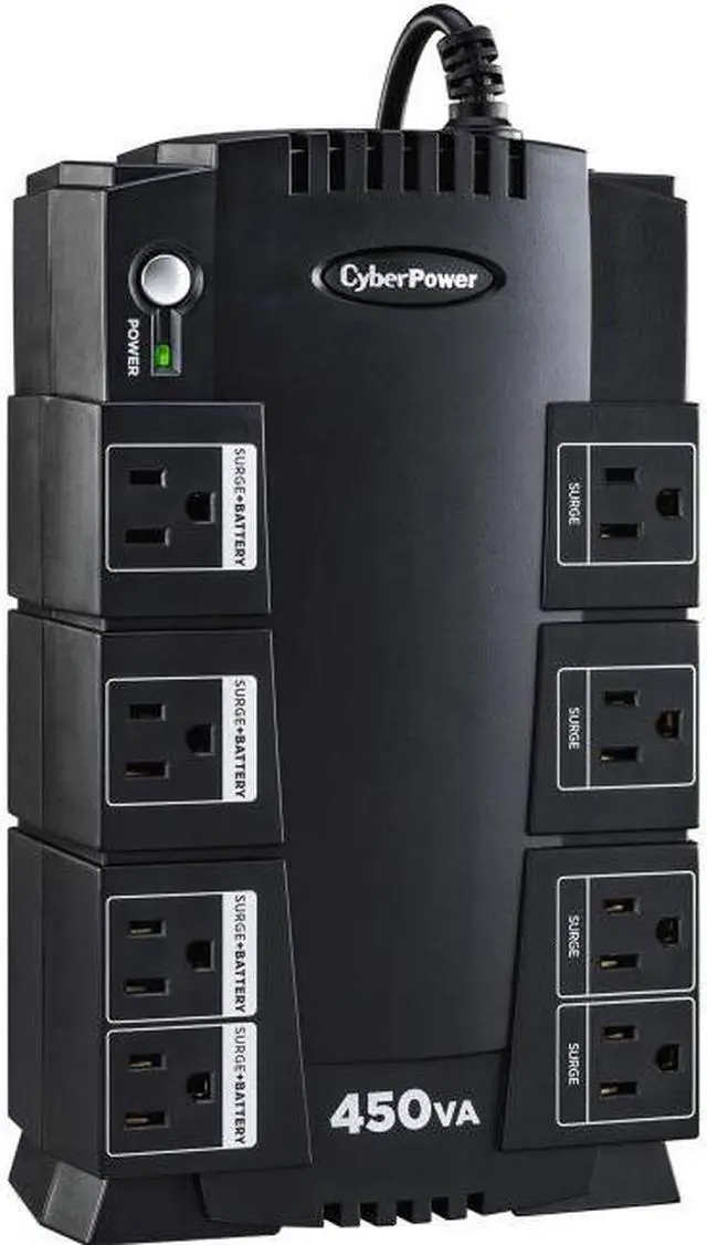 Alt view image 8 of 13 - Cyber Power SE450G UPS - 450 VA - 260 Watts - 8 Outlets