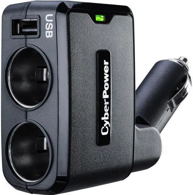 Alt view image 3 of 10 - CyberPower Systems USA CPTDC1U2DC CyberPower CPTDC1U2DC Mobile Power Ports (2) DC Ports and (1) 2.1A USB Charging Port - 12 V DC Input Voltage - 5 V DC Output Voltage - 2.10 A Output Current