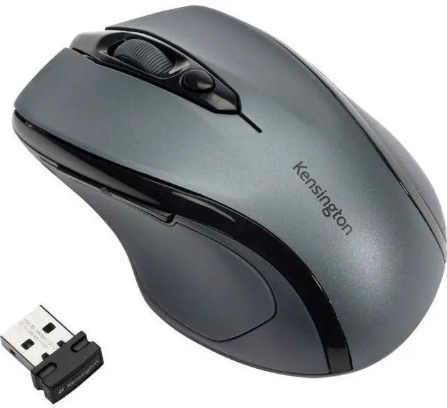Alt view image 3 of 7 - Kensington Pro Fit Mid-Size Wireless Mouse Graphite Gray