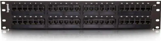 Alt view image 6 of 15 - C2G 37200 48-PORT CAT6 110-TYPE PATCH PANEL