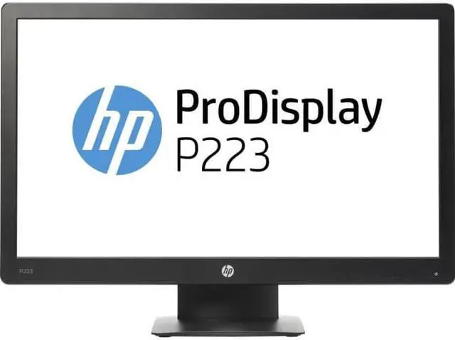 Alt view image 3 of 6 - HP ProDisplay P223 21.5" LED Monitor, 1920 x 1080, 16:9, 3000:1, 250 cd/m2, VGA, DisplayPort, Tilt Adjustable, 178/178 Viewing Angle