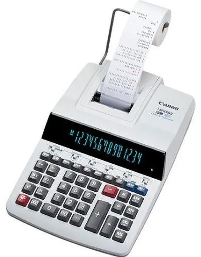 Alt view image 7 of 9 - CANON 8708B001 MP49DII GB Desktop Printing Calculator