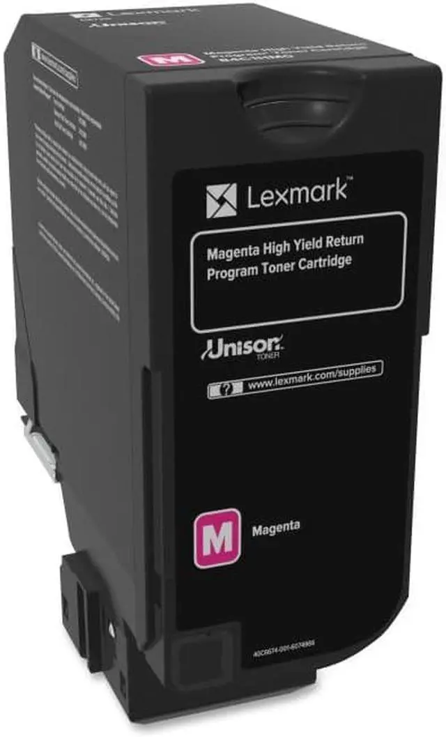 Alt view image 4 of 5 - LEXMARK OEM Toner Cartridge, MAGENTA, yield 16,000 84C1HM0