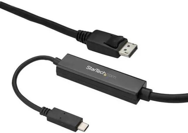 Alt view image 4 of 6 - StarTech.com CDP2DPMM3MB 9.8 ft (3 m) USB-C to DisplayPort Cable - USB Type-C to DP Video Adapter Cable - 4K 60Hz - Black