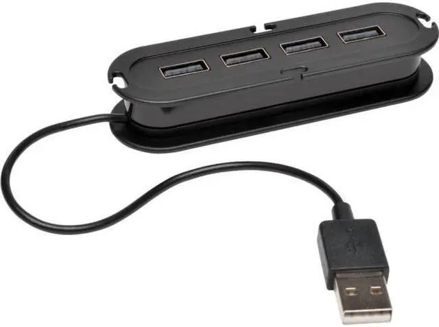 Alt view image 3 of 13 - Tripp Lite 4-Port Hi-Speed USB 2.0 Ultra-Mini Hub - hub - 4 ports ...