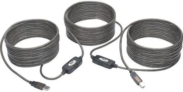 Main image of Tripp Lite USB 2.0 Hi-Speed Active Repeater Cable A/B M/M 480Mbps 50' 50ft