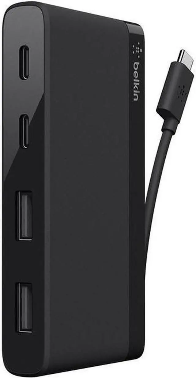 Main image of Belkin USB-C 4-Port Mini Hub (For Business / Bag & Label)