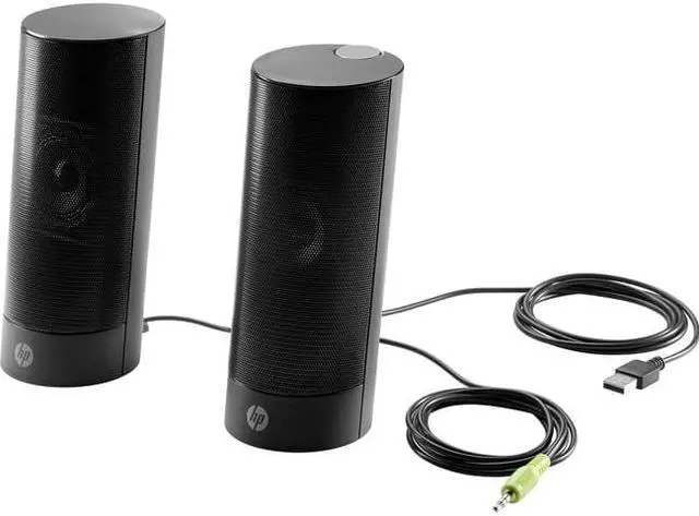 Alt view image 2 of 3 - HP USB Business speakers v2 - Speakers - for PC - 4 Watt (total) - black (grille color - black) Speaker System
