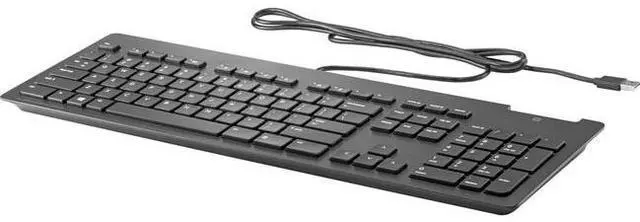 Alt view image 3 of 3 - HP USB Business Slim Smartcard Keyboard