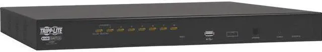 Alt view image 3 of 16 - Tripp Lite NetDirector 8-Port 1U Rack-Mount KVM Switch