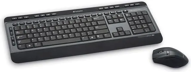 Alt view image 2 of 20 - Verbatim 99788 Wireless Keyboard & 6Button Mouse Combo Black Hot Keys