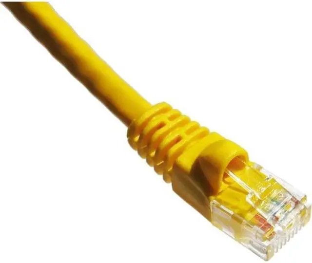 Alt view image 2 of 7 - Axiom C6AMB-Y7-AX Patch Cable - Rj-45 (M) To Rj-45 (M) - 7 Ft - Utp - Cat 6A - Ieee 802.3An - Molded, Snagless, Stranded - Yellow