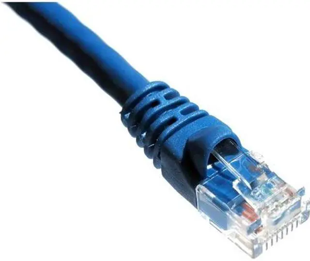 Alt view image 3 of 8 - Axiom C6AMB-B3-AX Patch Cable - Rj-45 (M) To Rj-45 (M) - 3 Ft - Utp - Cat 6A - Ieee 802.3An - Molded, Stranded - Blue