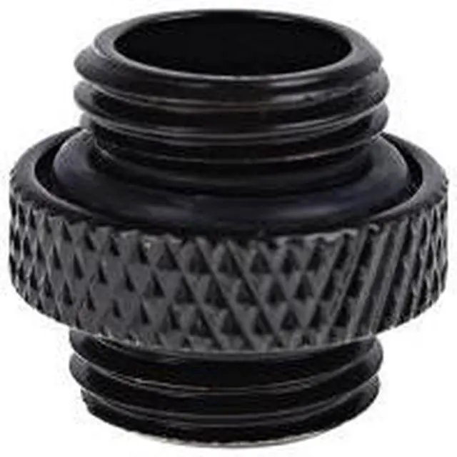 Alt view image 4 of 13 - Alphacool Eiszapfen G1/4" Male to Male Adapter Fitting - Deep Black (17399)