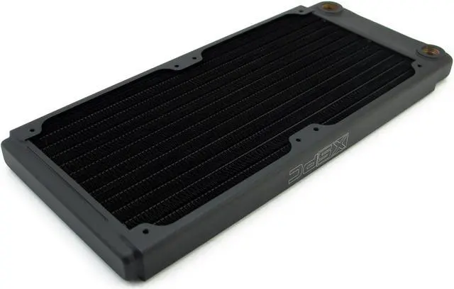 Main image of XSPC TX240 Ultra Thin Radiator, 120mm x 2, Dual Fan, Black