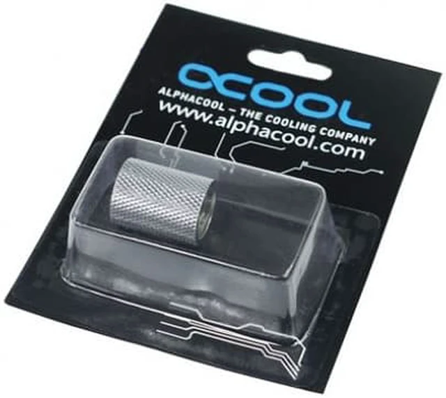 Alt view image 2 of 5 - Alphacool bushing G1/4 inner thread to G1/4 inner thread - chrome