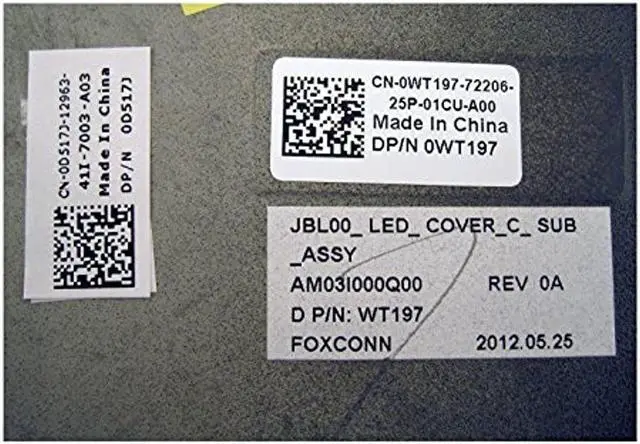 Alt view image 5 of 9 - Dell OEM Latitude E6400 14.1" Lid Assembly Hinges for EPV  LCD Back Cover D517J
