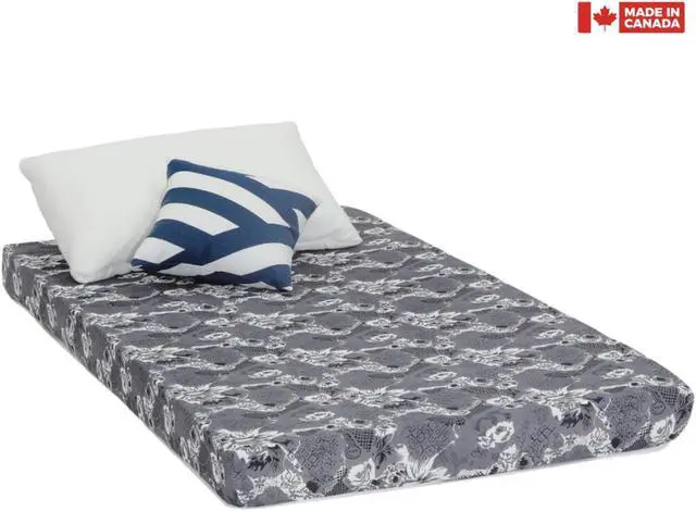 Main image of ViscoLogic ECONO Flip able Reversible Foam Mattress with Cover (Twin) Good for Bunk Bed, Trundle, Guest Bed and Caravan Bed