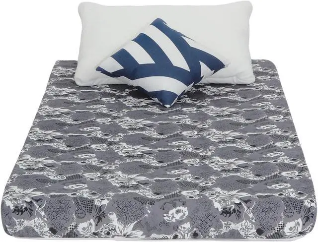 Alt view image 3 of 7 - ViscoLogic ECONO Flip able Reversible Foam Mattress with Cover (Twin) Good for Bunk Bed, Trundle, Guest Bed and Caravan Bed