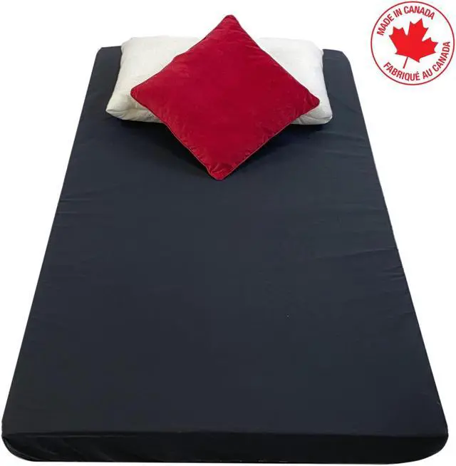 Main image of ViscoLogic Explorer Flip able Reversible Foam Mattress Perfect for Bunk Bed, Trundle, Guest Bed and Caravan Bed (Twin - Black)