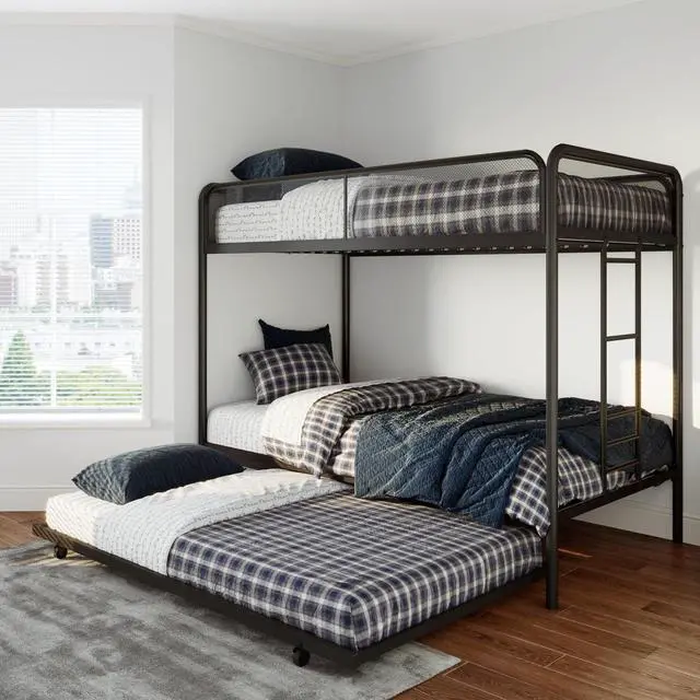 Alt view image 3 of 4 - ViscoLogic Explorer Flip able Reversible Foam Mattress Perfect for Bunk Bed, Trundle, Guest Bed and Caravan Bed (Twin - Black)