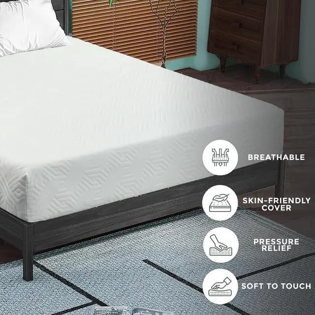 Alt view image 5 of 5 - ViscoLogic Maxima 7 Inch Reversible Foam Mattress,Medium Firm Mattress, Sleep Supportive, CertiPUR-US® Certified Foam