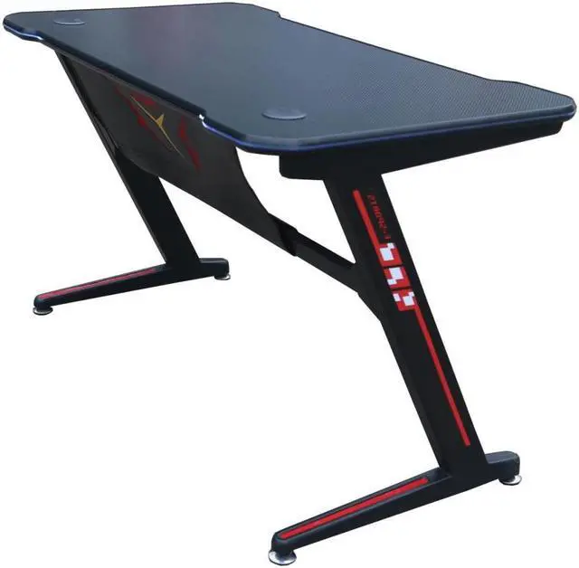 Main image of JR100-ZViscoLogic Gaming Desk Computer Table Z- Shape Sports Racing Table with LED Lights