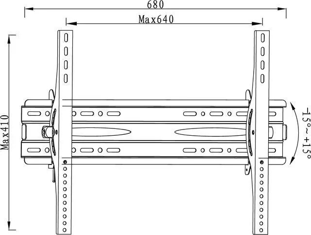 Alt view image 6 of 7 - ZfLogic Fibula Tilt TV Wall Mount 32"-70" LED, LCD Flat Panel TVs