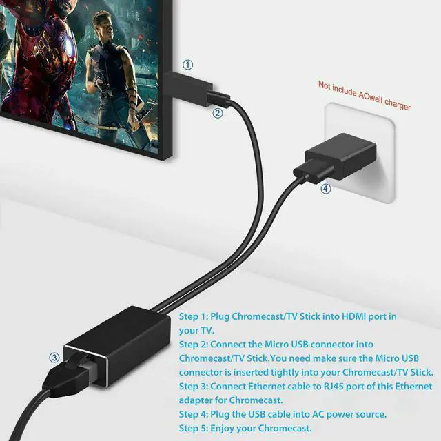 Alt view image 5 of 7 - Micro USB to 100Mb Ethernet 10/100 RJ45 Network LAN Adapter For Nintendo Switch