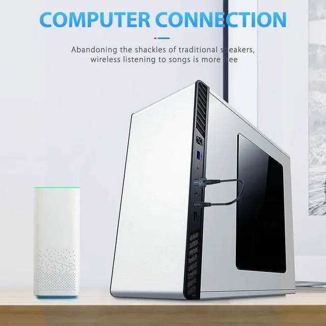 Alt view image 4 of 7 - Wireless Bluetooth 5.0 Transmitter A2DP Audio RCA to 3.5mm AUX + USB Adapter HUB