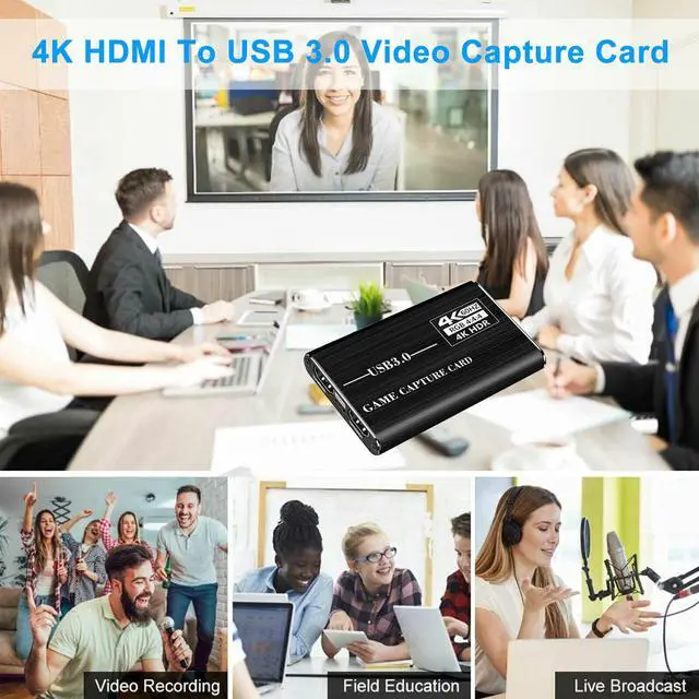 Alt view image 6 of 7 - 4K 1080p HD HDMI to USB 3.0 Video Capture Card Game Live Stream for PS4 Xbox one