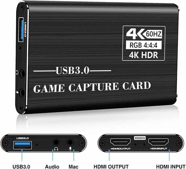 Alt view image 2 of 7 - 4K 1080p HD HDMI to USB 3.0 Video Capture Card Game Live Stream for PS4 Xbox one