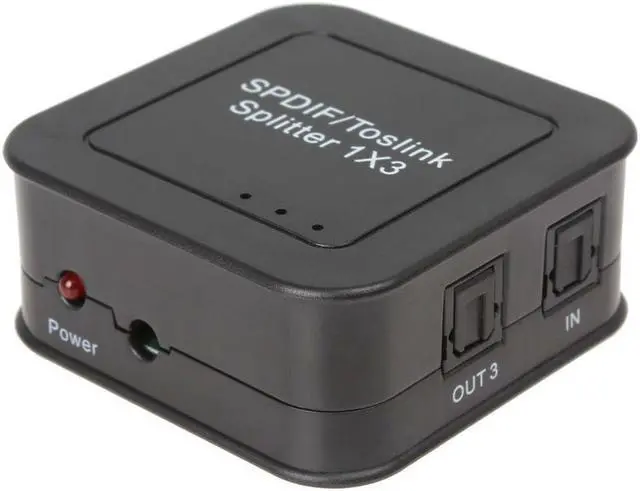 Alt view image 4 of 4 - 1 in x 3 out Digital Optical TOSlink Audio Splitter Distribution Amp Amplifier