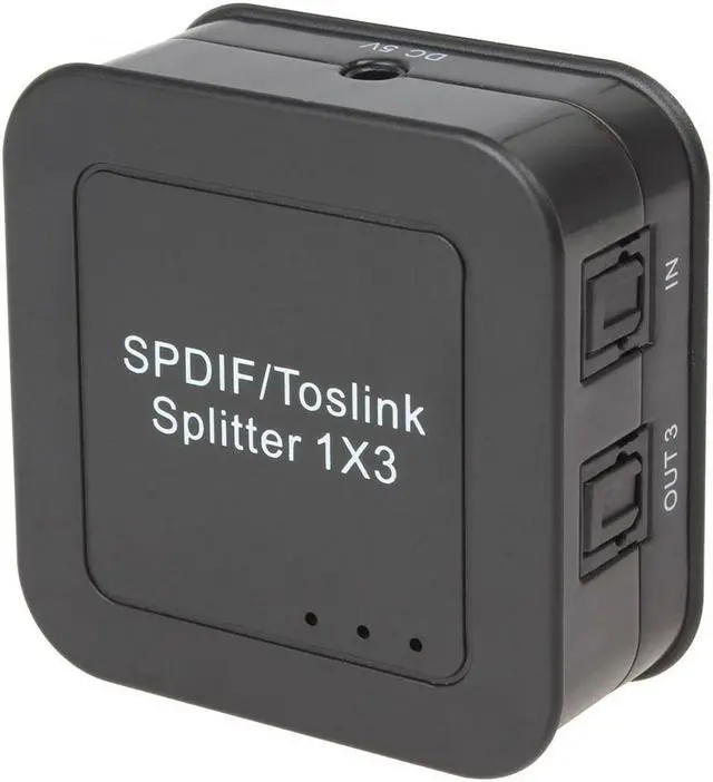 Alt view image 2 of 4 - 1 in x 3 out Digital Optical TOSlink Audio Splitter Distribution Amp Amplifier