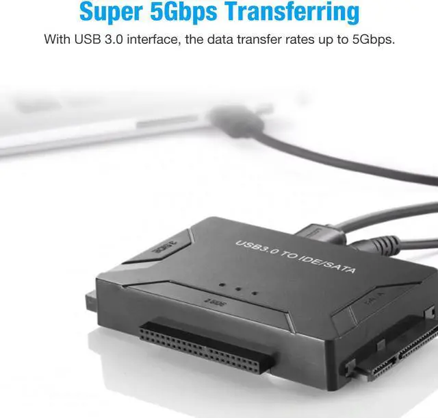 Alt view image 4 of 7 - USB 3.0 to IDE & SATA Converter External Hard Drive Adapter Kit 2.5"/3.5" Cable
