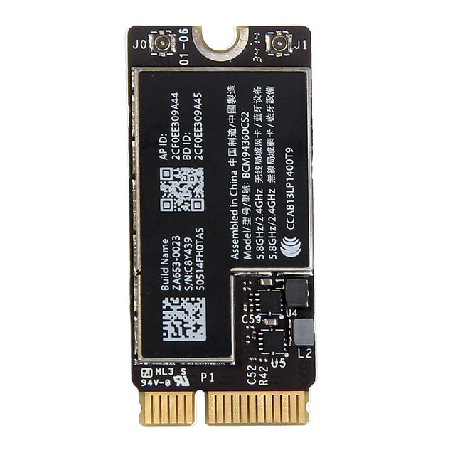 Scheda WiFi PCIe BCM943602CS 1750 Mbps Con 3 Antenne E Bluetooth 4.0 – Compatibile Con Windows 10/11 E OS X