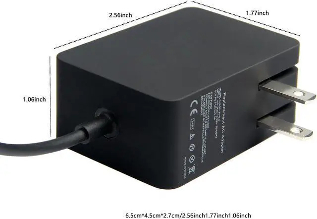 Alt view image 4 of 7 - For Microsoft Surface 2 RT AC Charger Adapter 12Volt 24 Watt (1512 1513 1516)