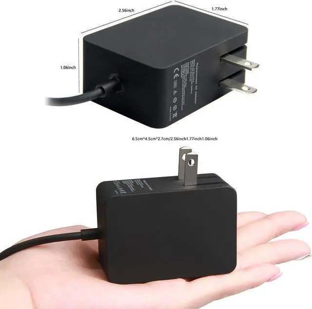 Alt view image 6 of 7 - For Microsoft Surface 2 RT AC Charger Adapter 12Volt 24 Watt (1512 1513 1516)