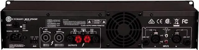 Alt view image 5 of 14 - Crown XLS DriveCore 2 2502 Power Amplifier