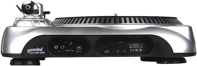 Alt view image 5 of 20 - Gemini TT-1100 USB Belt Drive Turntable Belt Drive DJ Turntable