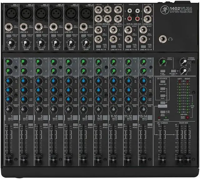 Alt view image 17 of 20 - Mackie 1402VLZ4 14-Channel Compact Mixer