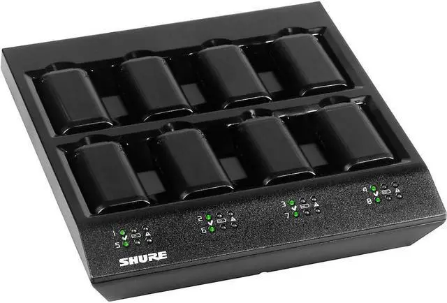 Alt view image 4 of 11 - Shure SBC800US 8-Bay Shure Battery Charge