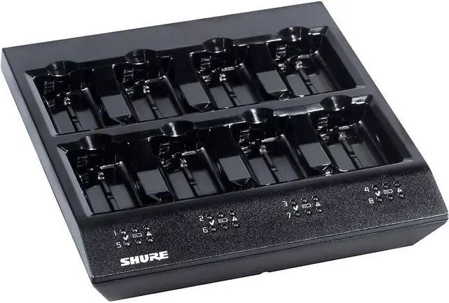 Alt view image 3 of 11 - Shure SBC800US 8-Bay Shure Battery Charge