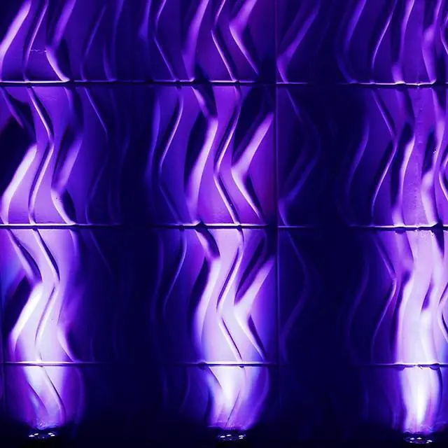 Alt view image 5 of 13 - Eliminator Lighting Mini PAR UV LED Black Light Black