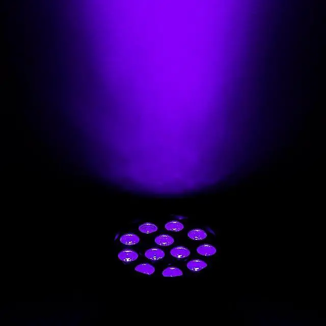 Alt view image 6 of 13 - Eliminator Lighting Mini PAR UV LED Black Light Black