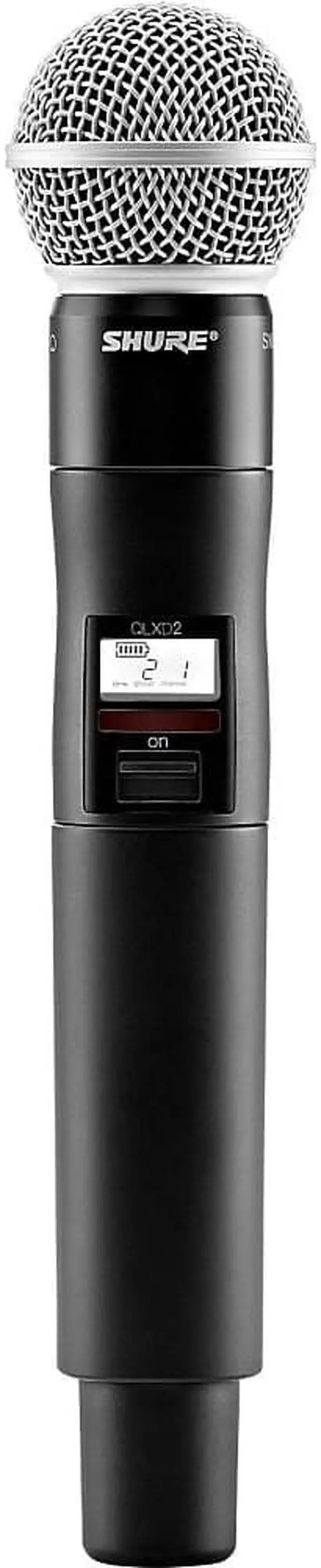 Alt view image 2 of 12 - Shure QLXD2 Handheld Wireless Mic Transmitter with SM58 Cartridge, 470-534 MHz