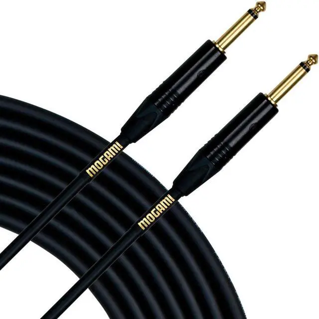Alt view image 7 of 7 - Mogami 10' Gold Instrument Cable Guitar Keyboard Cord