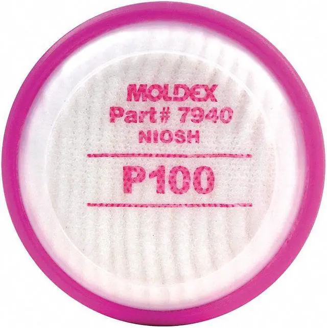 Alt view image 3 of 7 - MOLDEX 7940 Disk Filter, Bayonet, P100, Magenta, Niosh Approved
