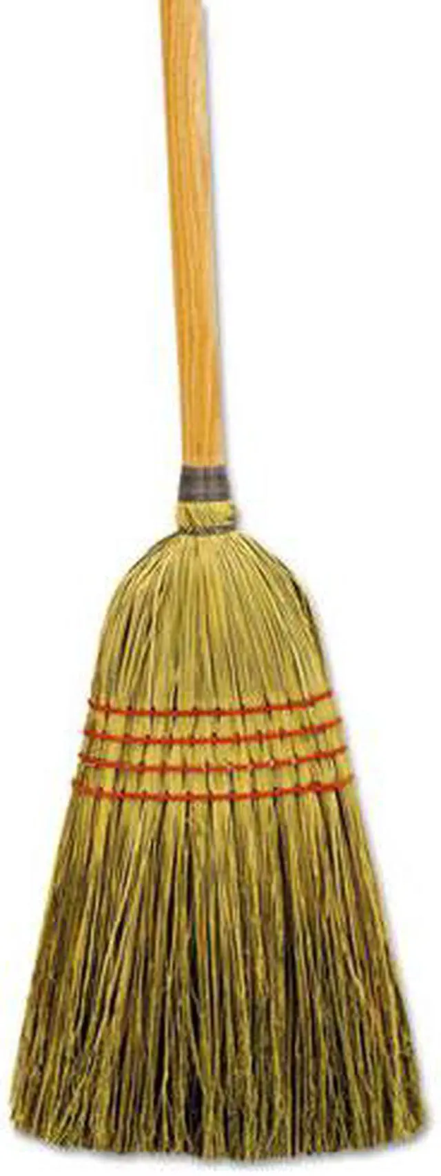Main image of Maid Broom, Mixed Fiber Bristles, 55" Long, Natural, 12/Carton